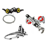 Kit Bike 18 Marchas Alavanca Mudador 3 X 6v Par Câmbios