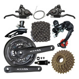 Kit Bike 21v Gta Rapdfire Pedivela Cambios Catraca Corrente