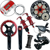 Kit Bike Absolute Prime 12v Mtb K7 11x50 Cubo 32f Vermelho