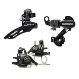 Kit Bike Aro 26 Ou 29 Câmbios Shimano Passador 21 Marchas