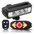 Kit Bike Farol 3 Leds Sinalizador Seta Recarregável Usb K237
