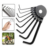 Kit Bike Jogo Chaves Allen L Hexagonais 8 Peças 1 5 A 6mm