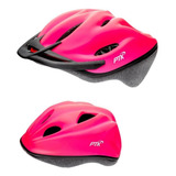 Kit Bike Pais E Filhos 1capacete Adulto 1infantil Bicicleta