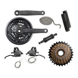 Kit Bike Pedivela Catraca Corrente Mov Central 21v Rapid Fir