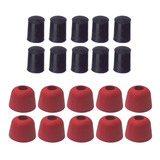 Kit Bilhar 10 Ponteiras 10 Culatras Borracha Taco Sinuca