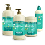 Kit Bio Extratus Cachos E Crespos 4 Produtos Litro
