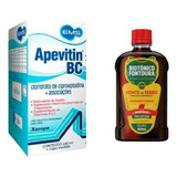 Kit Biotonico Fontoura Morango 400ml + Apevitin Bc 240ml