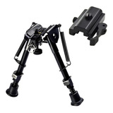 Kit Bipé E Adaptador Ajustável 14 21cm Trilho Picatinny Avb