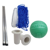 Kit Biribol Vôlei De Piscina - Tubos + Rede 4 M