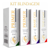 Kit Blindagem Agl Top Coat Primer Adesivador Ácido Base Gel