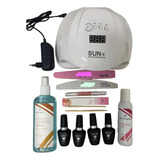 Kit Blindagem cabine Bvolt Led uv 24w Spray brinde Lixas