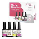 Kit Blindagem Unha Gel Base Selante Primer Desidratador
