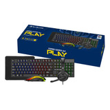 Kit Bluecase Gamer 4 Em 1 Teclado Headset Mouse Mousepad Rgb