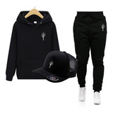 Kit Blusa E Calça Moletom Mais Boné Caçadores De Lend Niki
