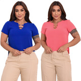 Kit Blusa Feminina Moda