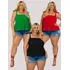 Kit Blusa Plus Size Batinha Feminina Alça Regata Verão 2025