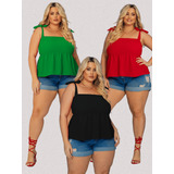 Kit Blusa Plus Size