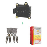 Kit Bobina Cabo Vela Clio Sandero Kangoo Logan 1 0 16v