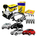 Kit Bobina Cabo Vela Ignição Saveiro Voyage 1 0 1 6 8v Ea111