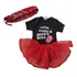 Kit Body - Lenço - Saia Tule Mesversario Look Rock Bebe