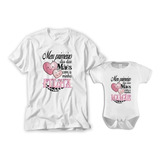 Kit Body Bebê Camiseta Baby Look Meu Primeiro Dia Das Mães