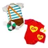 Kit Body+boina Chaves E Chapolin Temático Mêsversário Gêmeos