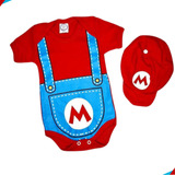 Kit Body   Boina Mario Bros Temático De Bebe   Fantasia