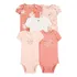 Kit Body Carters 3 Meses Menina 5 Peças Manga Curta  