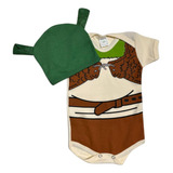Kit Body E Touca Bebê Temático Mesversário Roupa Fantasia