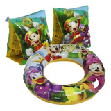 Kit Boia Circular + Boia De Braço Infantil Personagens