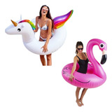 Kit Boia Flamingo E Unicórnio Adulto