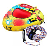 Kit Bóia Inflável Jet Duo Cabo De Reboque Jet Nautika Ski