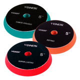 Kit Boina De Espuma 5 Corte Refino Super Lustro Vonixx