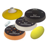 Kit Boinas Espumas Ventiladas Profissionais Rei Dos Autos 6 Buf Ventilated