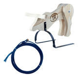 Kit Boizinho Cavalete Para Laço Team Roping   Laço Cor Azul