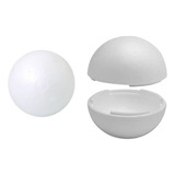 Kit Bola Bolinha De Isopor 150mm E 100mm 1 Unidade De Cada