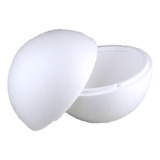 Kit Bola Bolinha Isopor 250mm 25cm Branco De Encaixe Com 6un