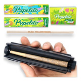 Kit Bolador Cone Seda Piteira Papelito Pilão Yellow Finger