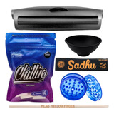 Kit Bolador De Cones Cuia De Silicone Dichavador Filtro Seda