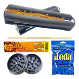 Kit Bolador Enrolador Dichavador Seda Filtro Aleda Pilão