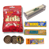 Kit Bolador Filtro Aleda Dichavador Seda Brinde