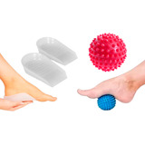 Kit Bolinha Massageadora Calcanheira Anatômica Esporão