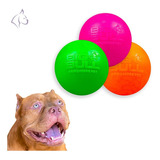 Kit Bolinha Pet Resistente Para Cachorro Grande Rottweiler Cor Rosa Laranja Verde