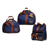 Kit Bolsa De Maternidade 4 Peças mochila 2 Em1 Alça Rem
