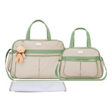 Kit Bolsa De Maternidade Luxo Hope Menta Menina E Menino