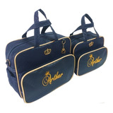 Kit Bolsa Enxoval Maternidade Menina Personalizada Barata Cor Azul Marinho rosa preto bege azul Bebê pink Desenho Do Tecido Metalace