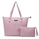 Kit Bolsa Feminina Tipo Sacola Necessaire Willibags Rosa
