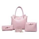 Kit Bolsa Grande Bag Bau Carteira Feminina Promoção