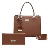 Kit Bolsa Grande Transversal Ombro Feminina Carteira De Mão