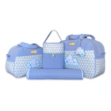 Kit Bolsa Mala De Bebê Saída Maternidade Varias Cores Luxo